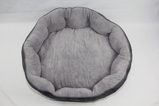 Soft Foam Dog Bed – Washable Fleece Cozy Pet Bed (Large)
