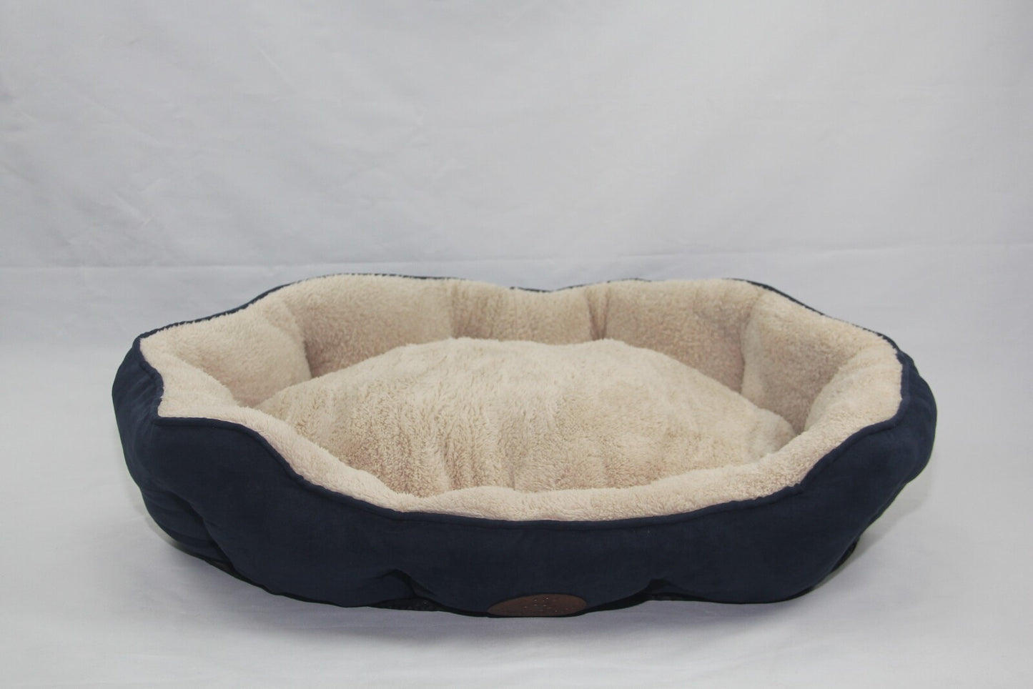 Soft Foam Dog Bed – Washable Fleece Cozy Pet Bed (Large)