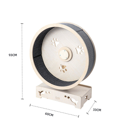 HONEYPOTCAT Fit & Fun Active Runner Wood Cat Wheel - Flex 93cm