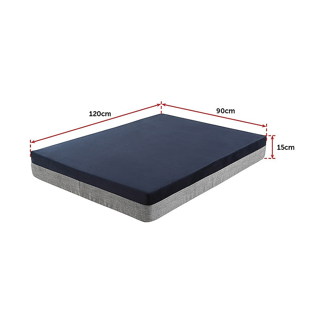 Extra Large Orthopaedic Dog Bed โ 15cm Memory Foam Support (120ร90cm, Navy/Grey)
