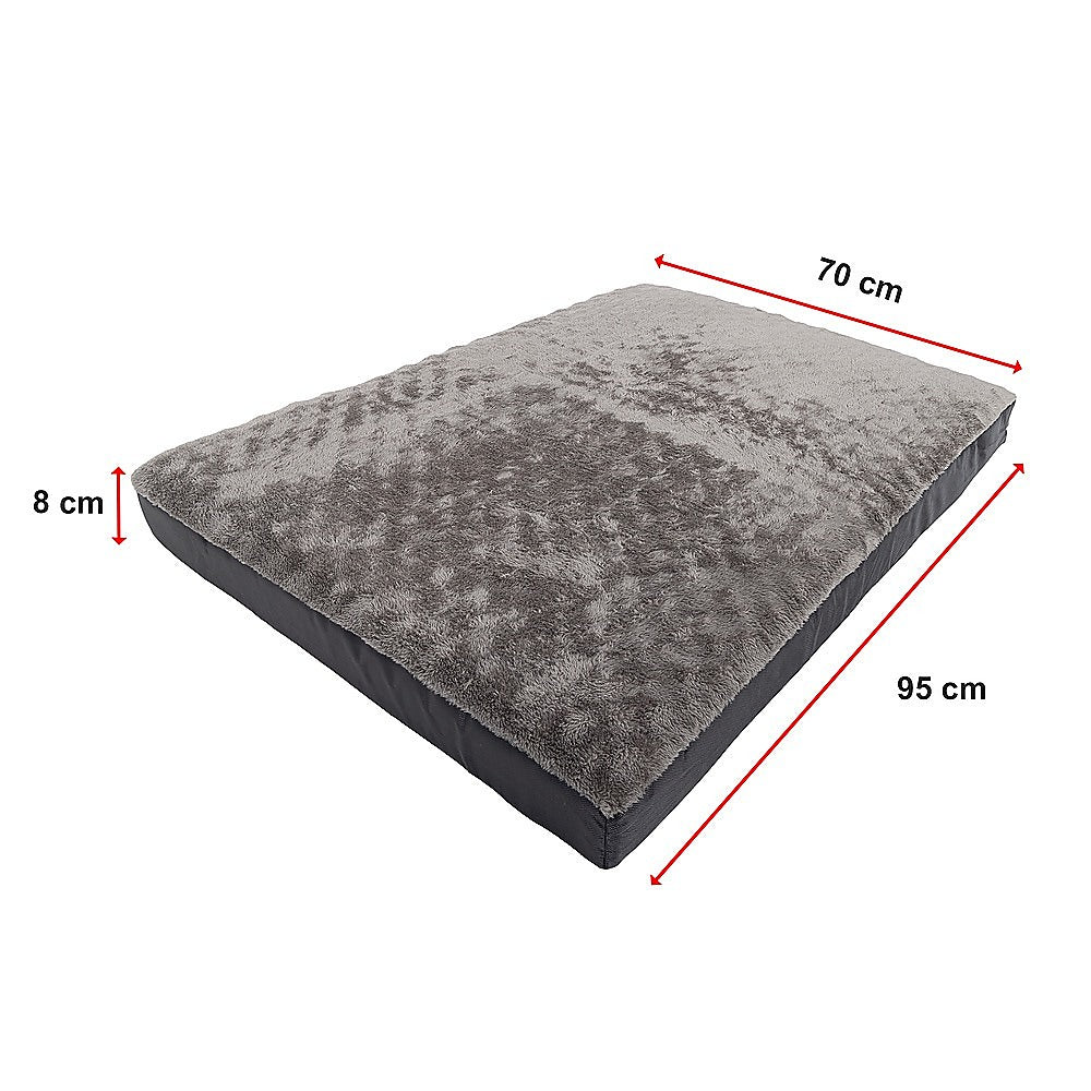 Orthopaedic Dog Bed – Durable Waterproof Support & Easy-Clean Cover (Medium, 95×70cm, Grey)