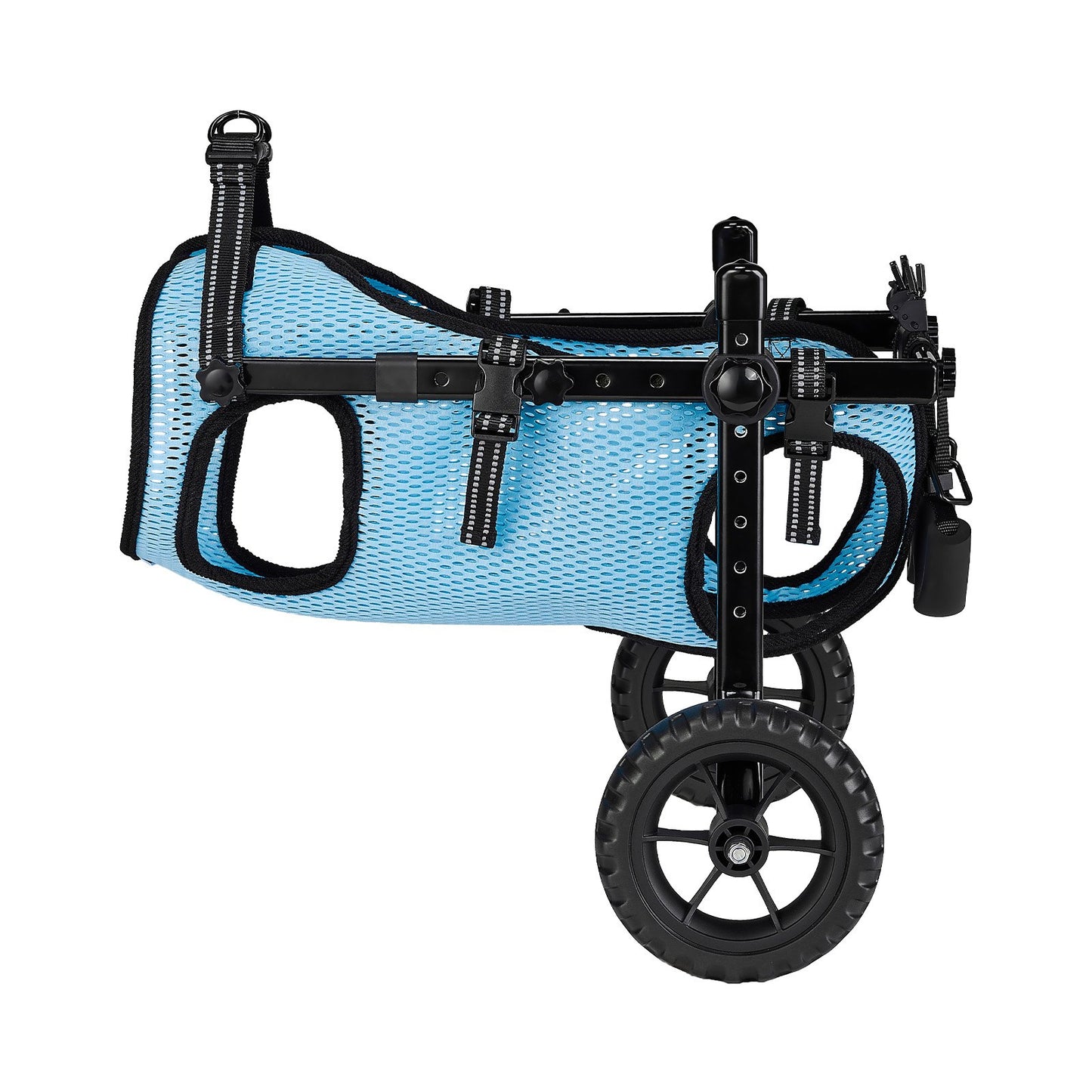 VEVOR Dog Wheelchair for Back Legs, Adjustable 2 Wheels Pet Wheelchair, Lightweight Dog Cart with Shock-Absorbing Wheels, Mobility Support Wheel Chair for Disabled Injured Dogs up to 15kg, Medium