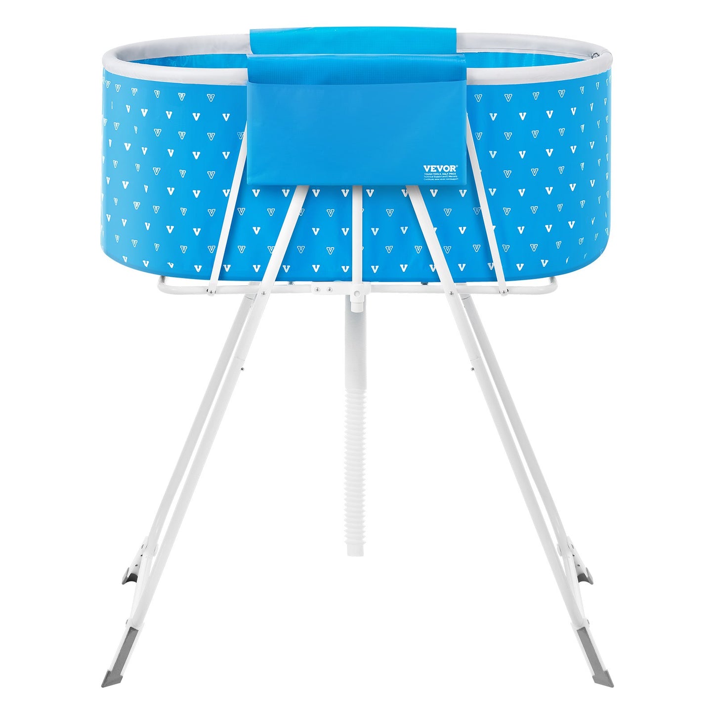 VEVOR Portable Dog Bathtub, Elevated & Foldable Space-saving Pet Shower Station with Quick Drainage, Bathing Tub for Washing & Grooming Small and Medium Size Dogs and Cats Indoor & Outdoor, Light Blue