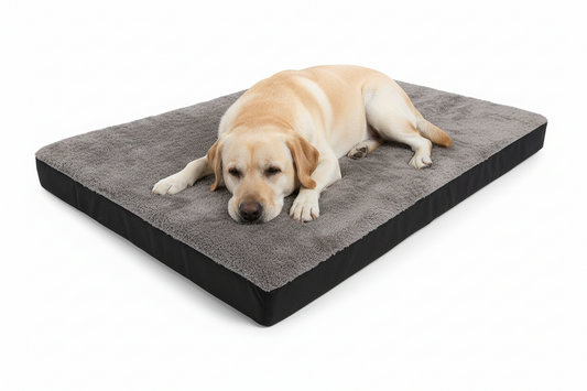 Orthopaedic Dog Bed – Durable Waterproof Support & Easy-Clean Cover (Large, 120x90cm, Grey)