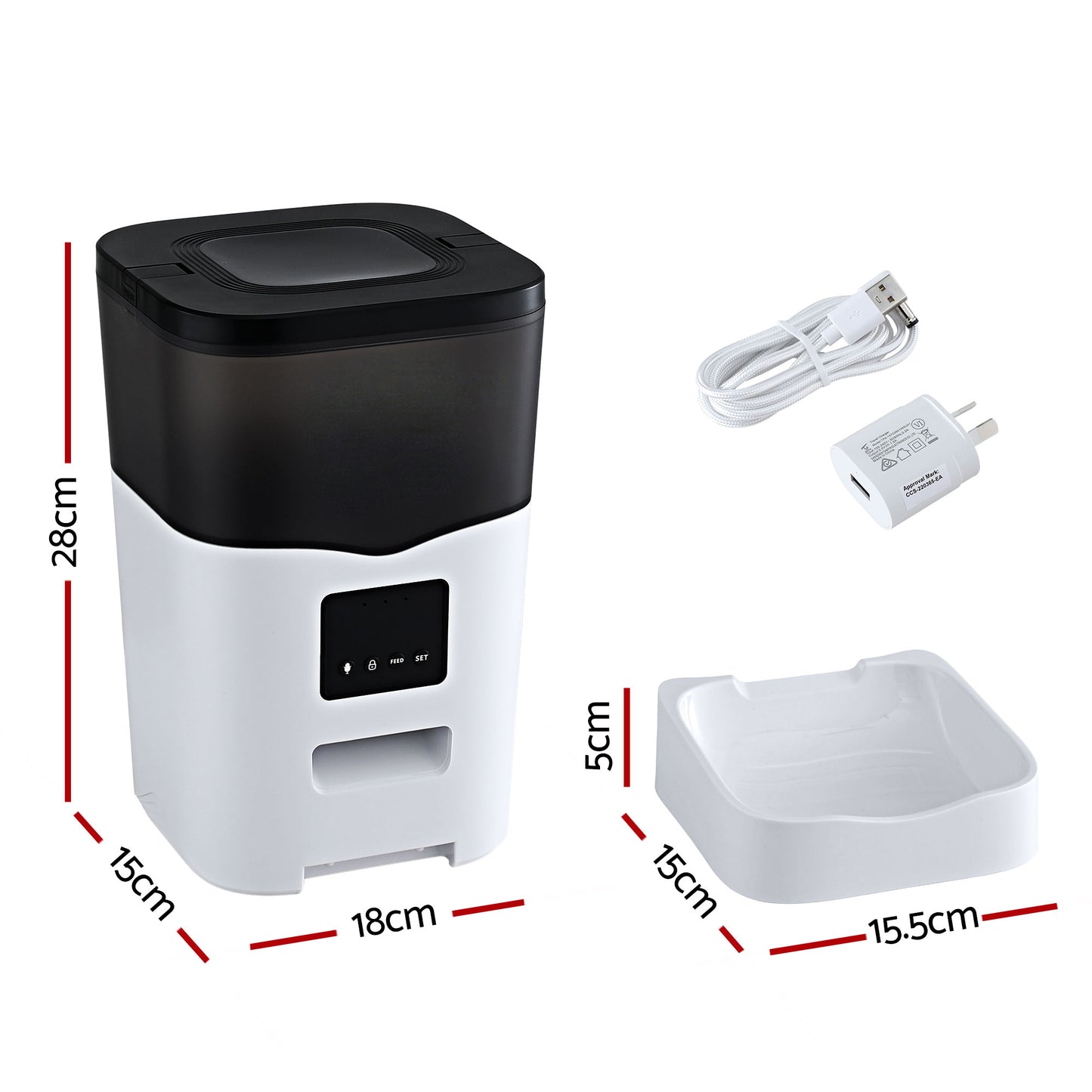 i.Pet Automatic Pet Feeder Dog Cat Feeder Wifi 3L Auto Smart Food Dispenser