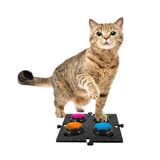 Tech4Pets Black Mat 2-Pack for Talking Buttons & Floor
