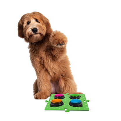 Tech4Pets Green Mat 2-Pack for Talking Buttons & Floor