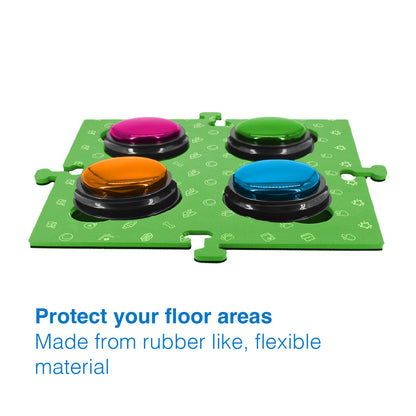 Tech4Pets Green Mat 2-Pack for Talking Buttons & Floor