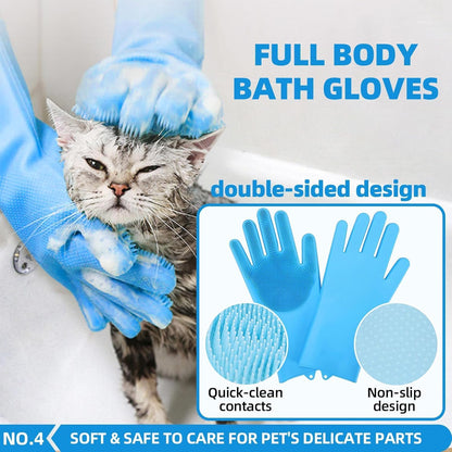 Bath Brush Set - Hair Care - Dog Supplies - 6 in 1