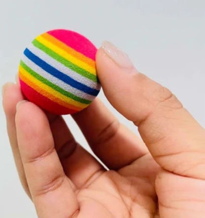 4 Pieces Cat Balls | Cat Toys | Cat Toys | Interactive Play | Kittens | 3.5 CM | Rainbow 4 Pieces
