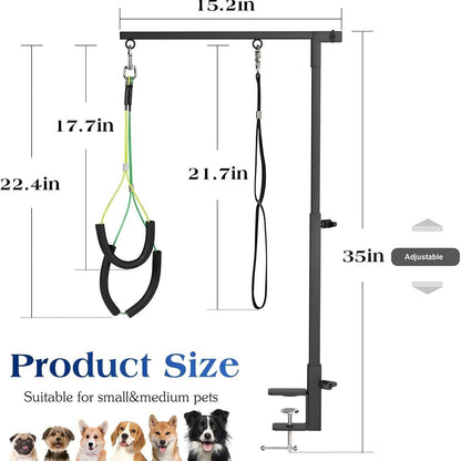 Dog Grooming Stand Black