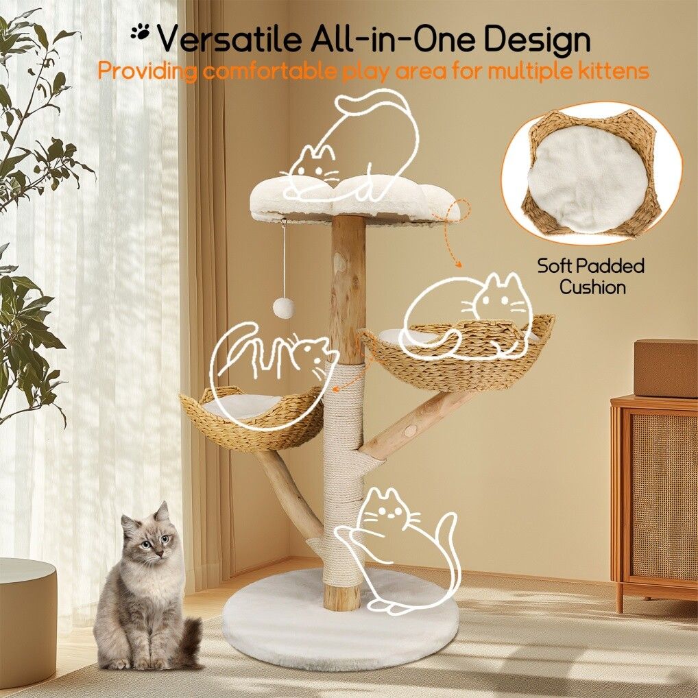 3 Tier Cat Tree Activity Centre Scratcher Post Climber