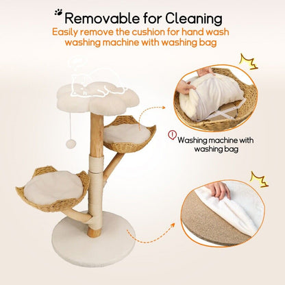 3 Tier Cat Tree Activity Centre Scratcher Post Climber