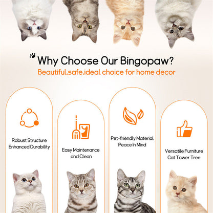 Cat Tree Scratcher Plush Sisal Willow Wood w Basket Cushion