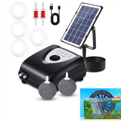 Solar Pond Pump Air Pump Solar Powered Pool Fish Tank Oxygenator Oxygen Aerator