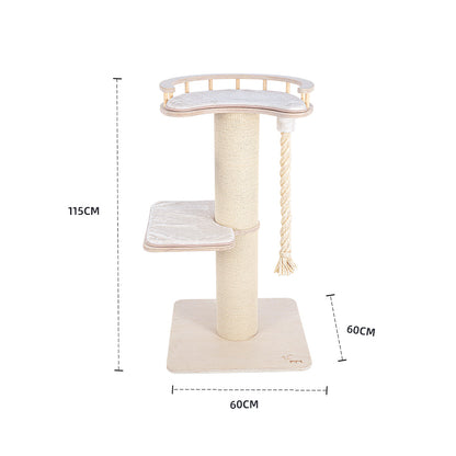 HONEYPOTCAT Tough & Play Sisal Scratch Tower - 115cm