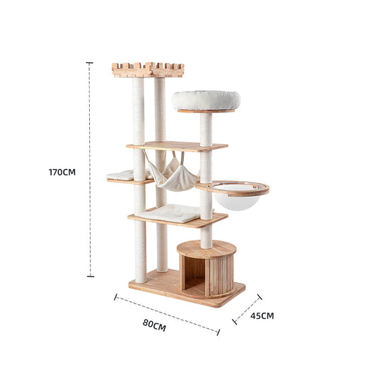 HONEYPOTCAT MZ Grand Elegance Cat Catsle With Space Capsule - 170cm