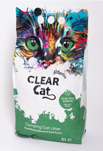 ClearCat Blanco Aloe Vera Cat Litter 10L – Low Dust, Fast Clumping & Odour Control