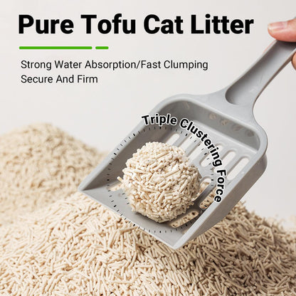 6pcs Tofu Cat Litter Odour Control Dust Free Fast Clumping and Quick Absorption
