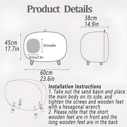 Cat Litter Box Semi-closed Cat Supplies Cat Toilet Drawer Large Cat Litter Box - Green