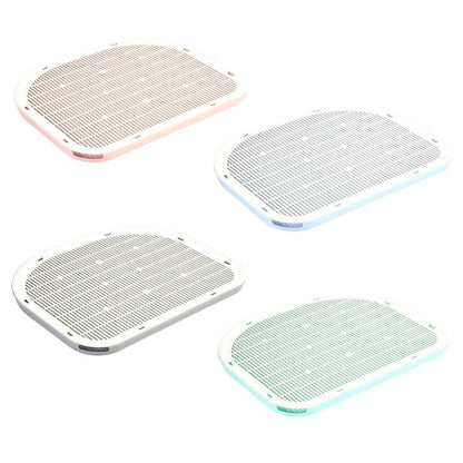 Anti Spill Cat Litter Mat Double Layer Pet Toilet Mat for Litter Box - Blue