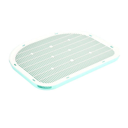 Anti Spill Cat Litter Mat Double Layer Pet Toilet Mat for Litter Box - Blue