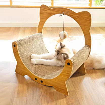 2in1 Cat Nest Scratching Board Claw Sharpening Bed for Cats Pet Furniture