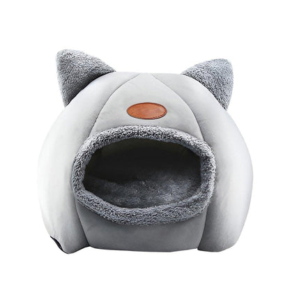 Cat Bed Winter Warm Enclosed Pet House Cozy Indoor Sleeping Nest for Cold Weather - XL