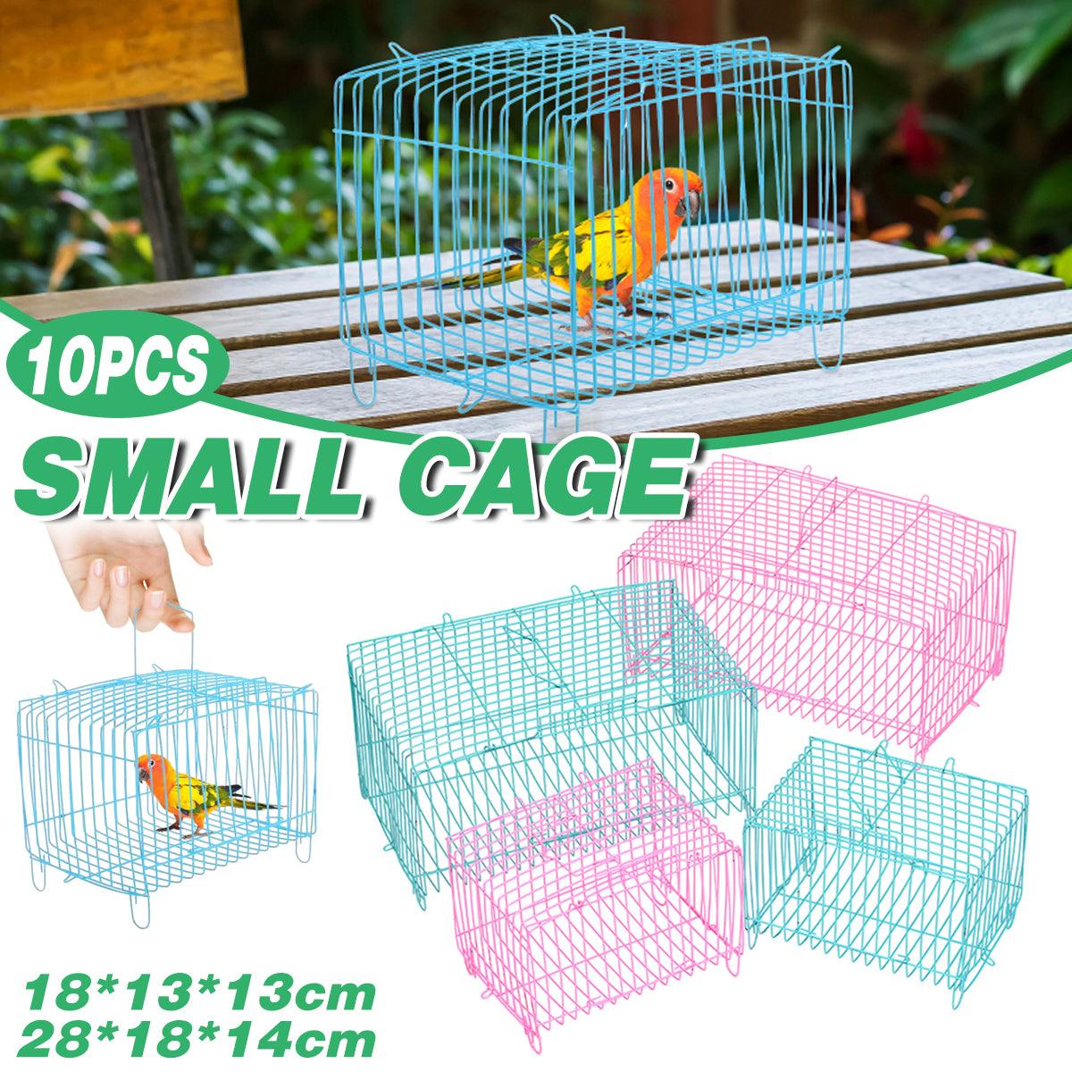 Small Bird Transport Collapsible Cage Travel Pet Carrier Portable Folding Cage - L