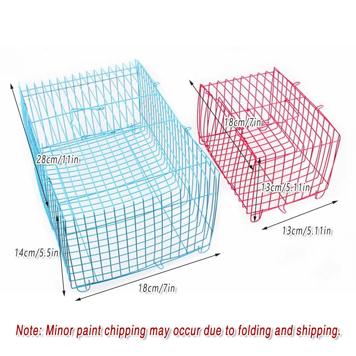 Small Bird Transport Collapsible Cage Travel Pet Carrier Portable Folding Cage - S