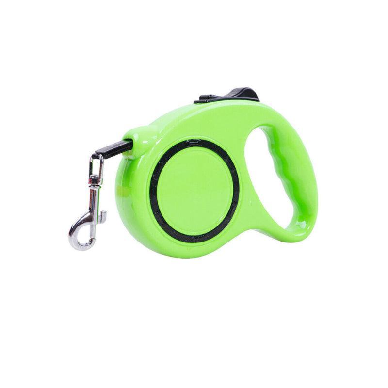 5M Dog Lead Leash Strong Retractable Extendable 5M Lockable Heavy Duty 15Kg - Green