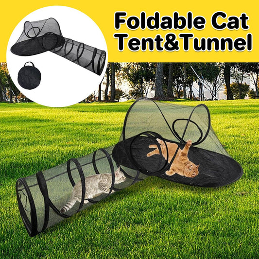 Outdoor Pet Tent Nest Foldable Cat Tunnel Playhouse Portable Shelter for Cats