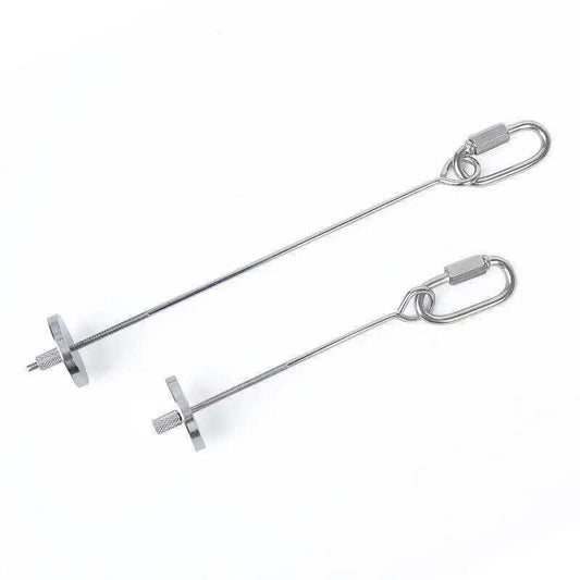 Stainless Steel Bird Parrot Cage Skewer Food Spear Fruit Holder Toy Up To 23Cm - L