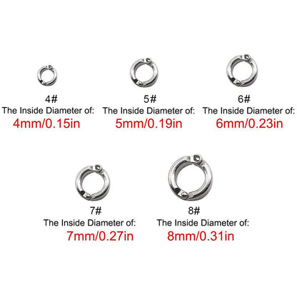 Parrot Leg Ring Anti Slip Bird Anklet Elastic Rope with Alloy Fasteners Supplies - 4mm