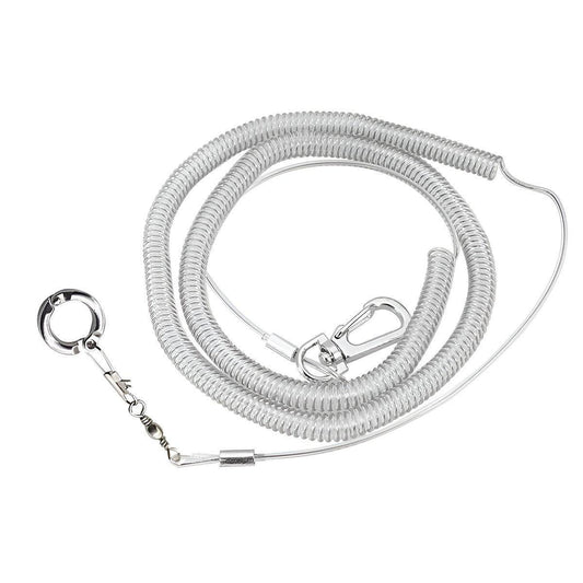 Parrot Leg Ring Anti Slip Bird Anklet Elastic Rope with Alloy Fasteners Supplies - 7mm