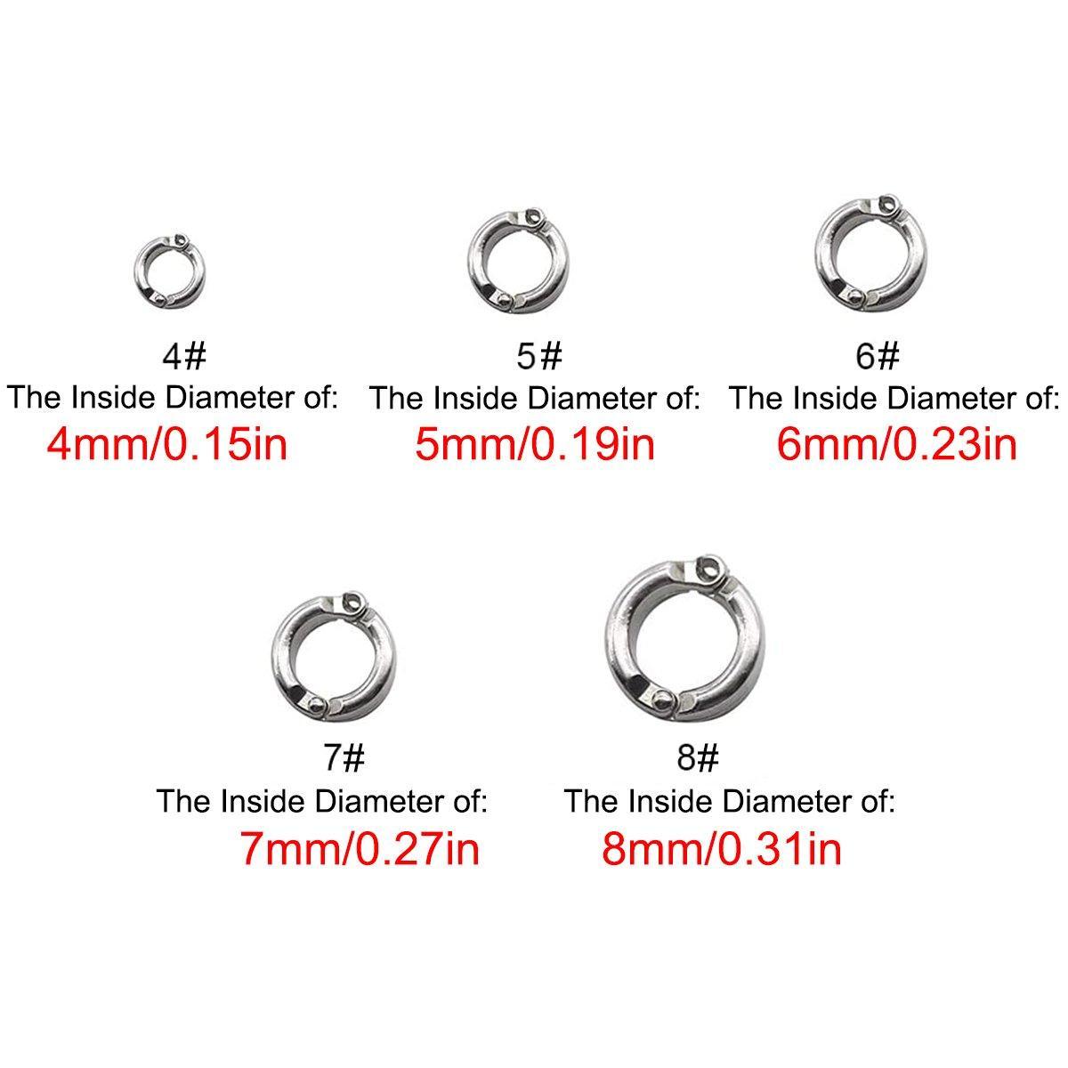 Parrot Leg Ring Anti Slip Bird Anklet Elastic Rope with Alloy Fasteners Supplies - 7mm