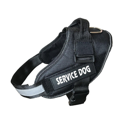 Adjustable Dog Vest Harness for Small Medium Dogs Comfortable No Pull Design - Black-XL