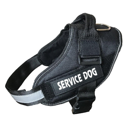 Adjustable Dog Vest Harness for Small Medium Dogs Comfortable No Pull Design - Black-XL