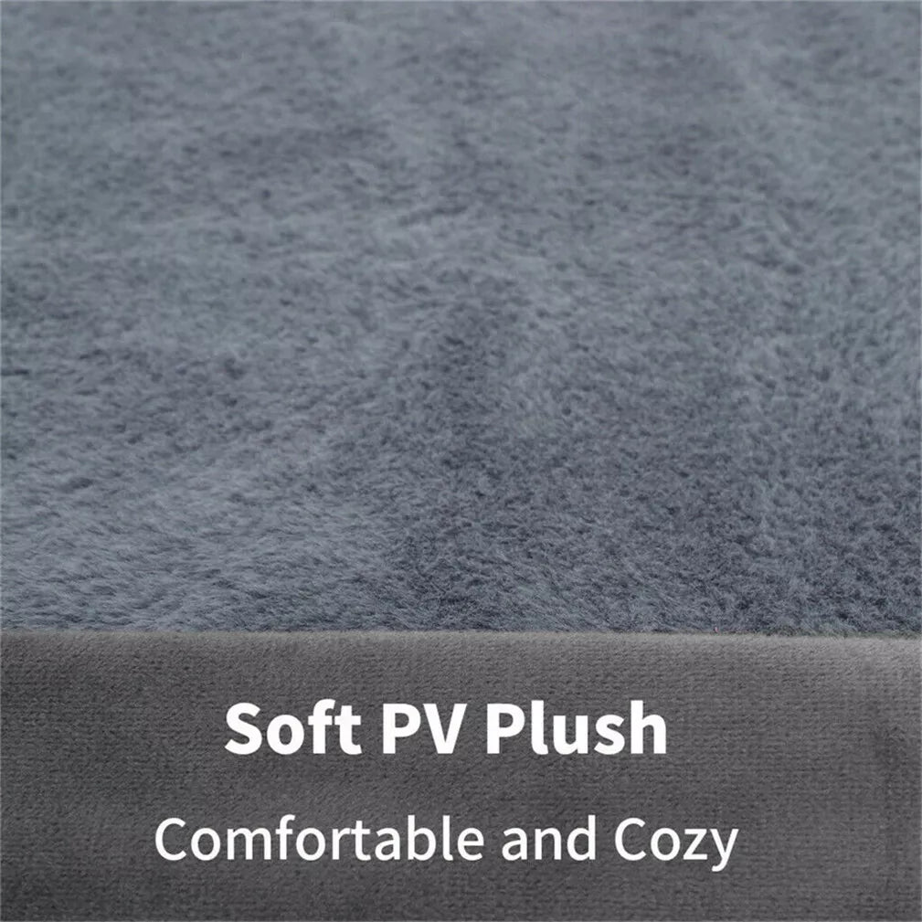 Large PawfectFriend Orthopedic Dog Bed 3-Side Comfort Bolster Padded Calming Mattress Bed with Removable Cover