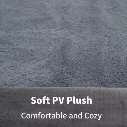 XXL Size PawfectFriend Orthopedic Dog Bed 3-Side Comfort Bolster Padded Calming Mattress Bed with Removable Cover