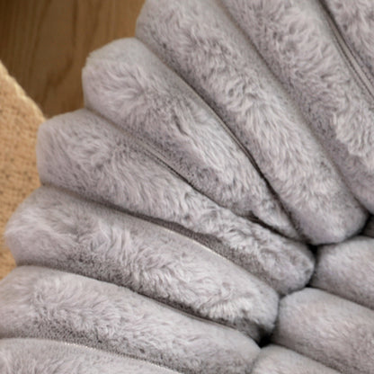 Pink Plush Pet Bed - 40cm Round Dog & Cat Mat, Cozy PP Cotton Filled, Comfortable Pet Supplies