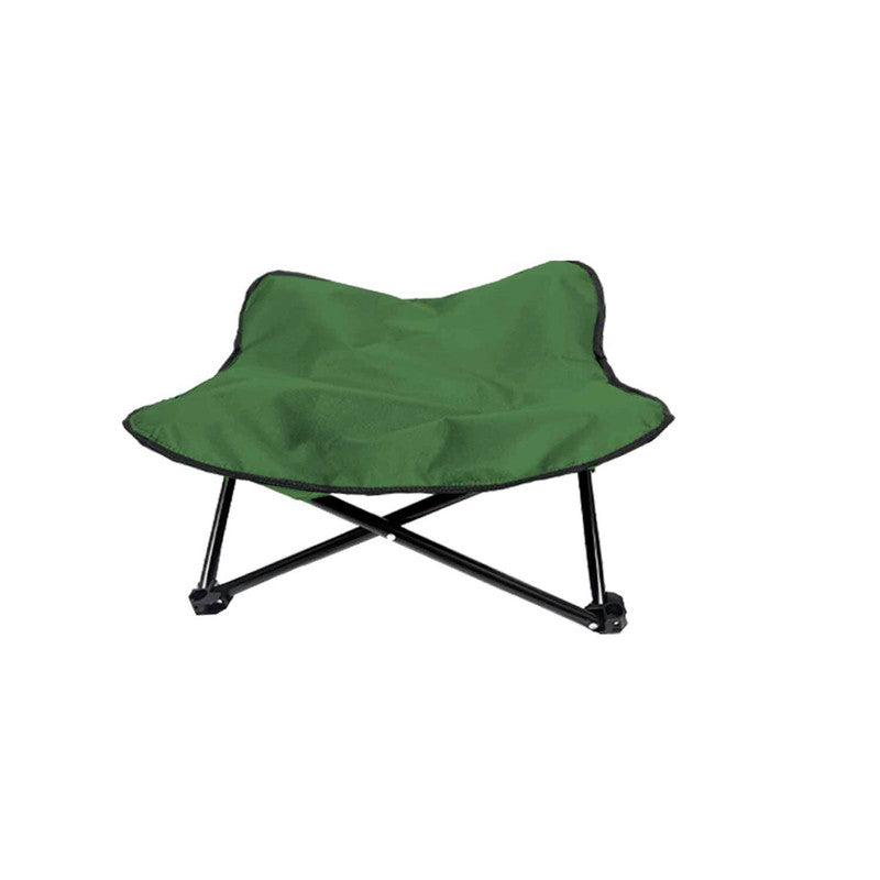 Bright Green Elevated Comfort Pet Bed - Portable & Foldable Dog Cat Cot - Durable 600D Oxford Fabric, Washable Cover, All Seasons