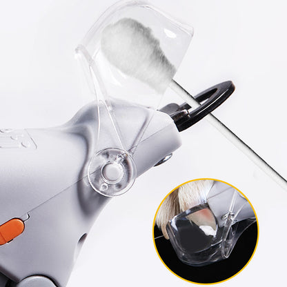 Illuminated Pet Nail Clippers with LED Light & Magnifier - Safety Claw Trimmer for Dogs & Cats - Lightweight Plastic Handle - Grey/Orange in Retail Box