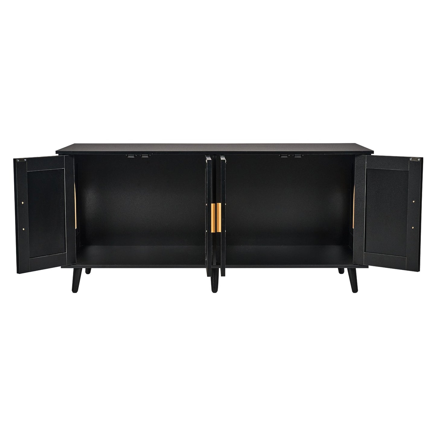 VEVOR Cat Litter Box Enclosure Wooden Litter Box Furniture Hidden 2 Rooms Black