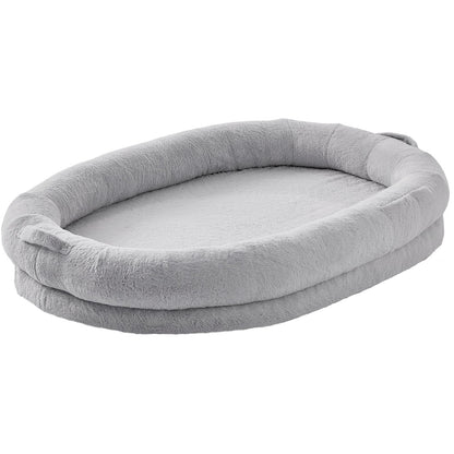 VEVOR Human Dog Bed 1825x1220x254 mm Human Size Dog Bed Washable Faux Rabbit Fur