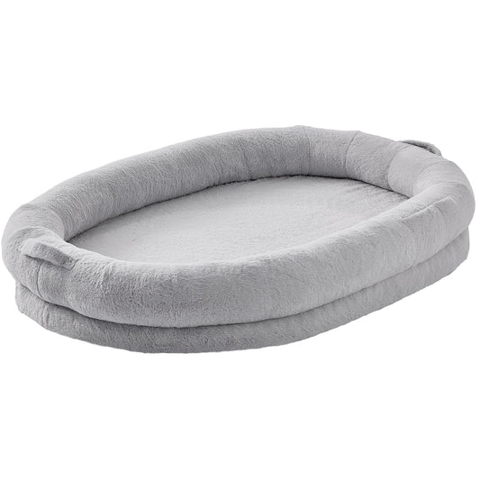 VEVOR Human Dog Bed 1825x1220x254 mm Human Size Dog Bed Washable Faux Rabbit Fur
