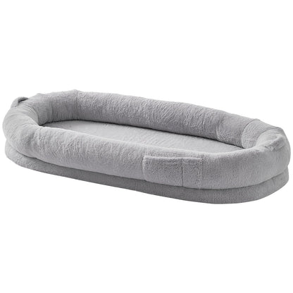 VEVOR Human Dog Bed 1720x890x250 mm Human Size Dog Bed Washable Faux Rabbit Fur