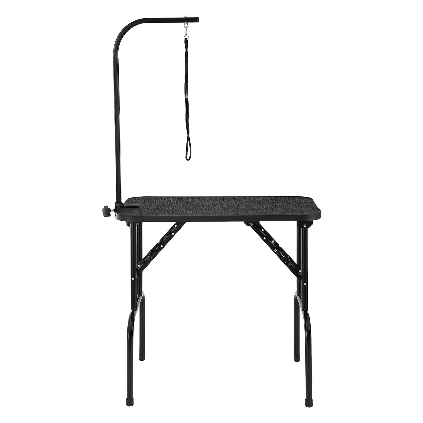 VEVOR Pet Grooming Table Arm with Clamp, 808 x 460 mm Dog Grooming Station, Foldable Pets Grooming Stand for Medium and Small Dogs, Free No Sit Haunch Holder with Grooming Loop, Bearing 99.8kg
