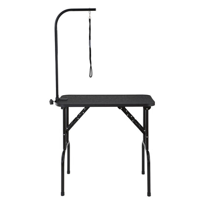 VEVOR Pet Grooming Table Arm with Clamp, 808 x 460 mm Dog Grooming Station, Foldable Pets Grooming Stand for Medium and Small Dogs, Free No Sit Haunch Holder with Grooming Loop, Bearing 99.8kg