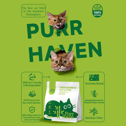 PurrHaven Assorted Cat Litter Set 7.5kg (3 Pack) – Biodegradable, Flushable & Dust-Free
